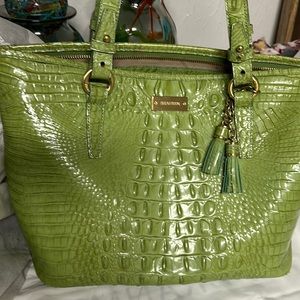 Lime Green Brahmin Purse